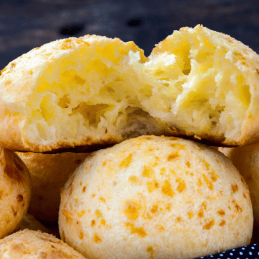 Cheese Bread at Lavi Cafe in London, pao de queijo